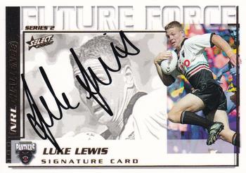 2002 Select Challenge - Future Force Series 2 #FF28 Luke Lewis Front